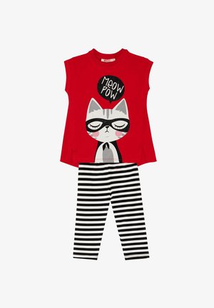 Denokids SET MEOW POW - Tights - red
