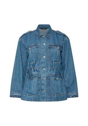 Yours Clothing, PLUS SIZE DENIM JACKETS - Kurzmantel - mid blue