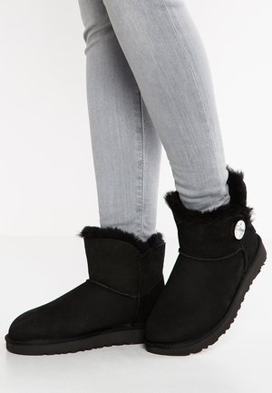 UGG MINI BAILEY BUTTON BLING - Stivaletti - black