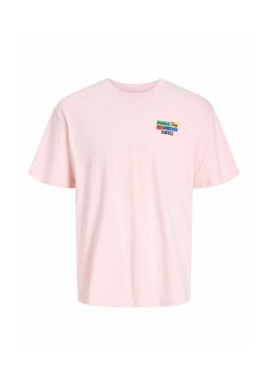 Jack & Jones, T-SHIRT RÜCKENPRINT T-SHIRT - T-shirts print - chalk pink