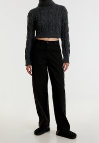 EDITED Relaxed fit -farkut - black