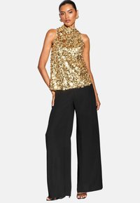 REGULAR FIT  - Bluse - gold sequin