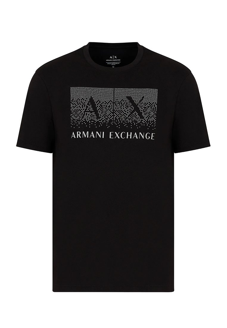 Armani Exchange T-shirt print zwart