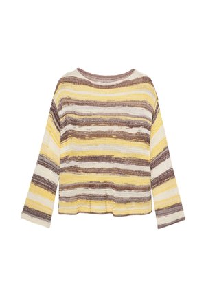 PULL&BEAR, CUTWORK SPACE-DYE - JUMPER - Pullover - yellow