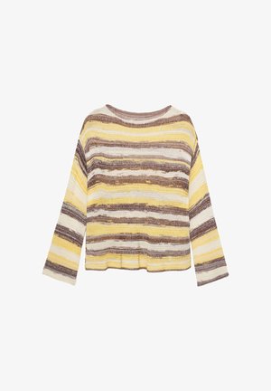 PULL&BEAR, CUTWORK SPACE-DYE - JUMPER - Pullover - yellow