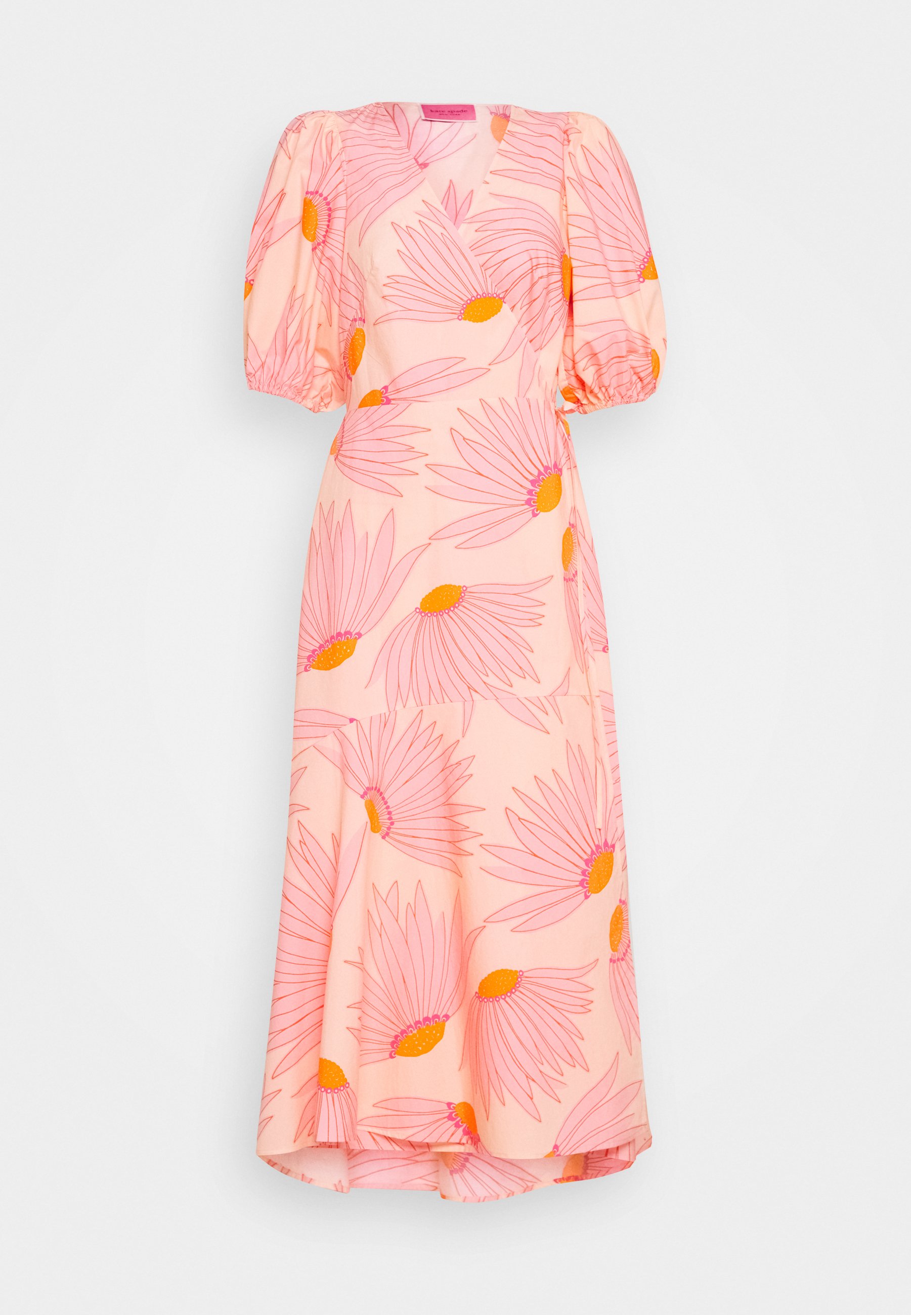 kate spade new york GRAND DAISY WRAP DRESS Kjole light kate spade new york GRAND DAISY BLOUSE - Bluser - light guava juice
