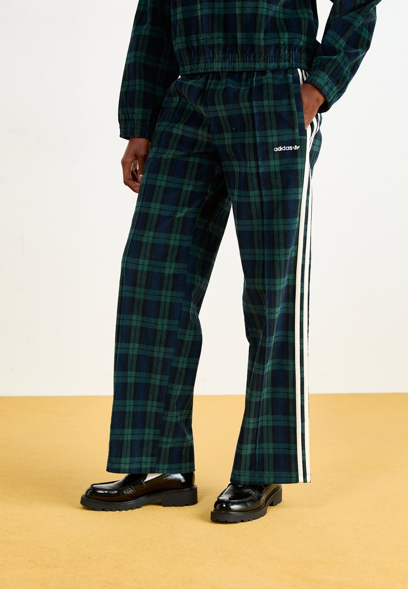 adidas Originals TARTAN - Donji dio pidžame - night indigo black shadow green