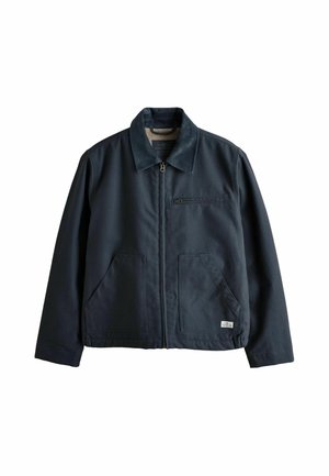 Next, REGULAR FIT - SHOWER RESISTANT CANVAS BORG LINED WORKER JACKET - Light jacket - navy