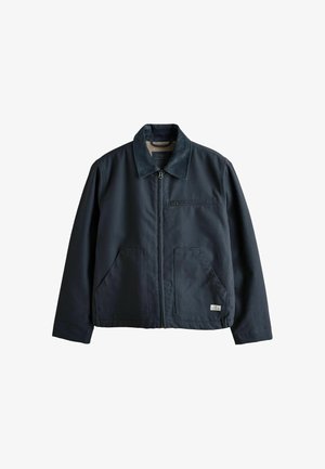 Next, REGULAR FIT - SHOWER RESISTANT CANVAS BORG LINED WORKER JACKET - Light jacket - navy