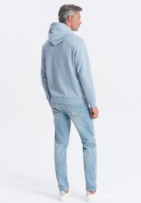 Ombre Felpa con cappuccio - denim blue