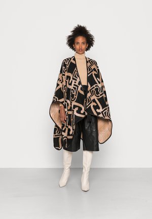 PONCHO LOGO CHAIN - Cape - nero