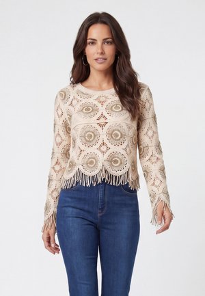 usha, Striktrøje - cream taupe