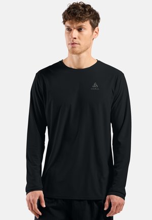 ODLO T-SHIRT CREW NECK L/S ZEROWEIGHT CHILL-TEC - Langarmshirt - black