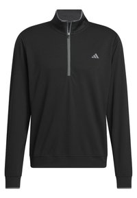 LIGHTWEIGHT HALF-ZIP - Neule - black