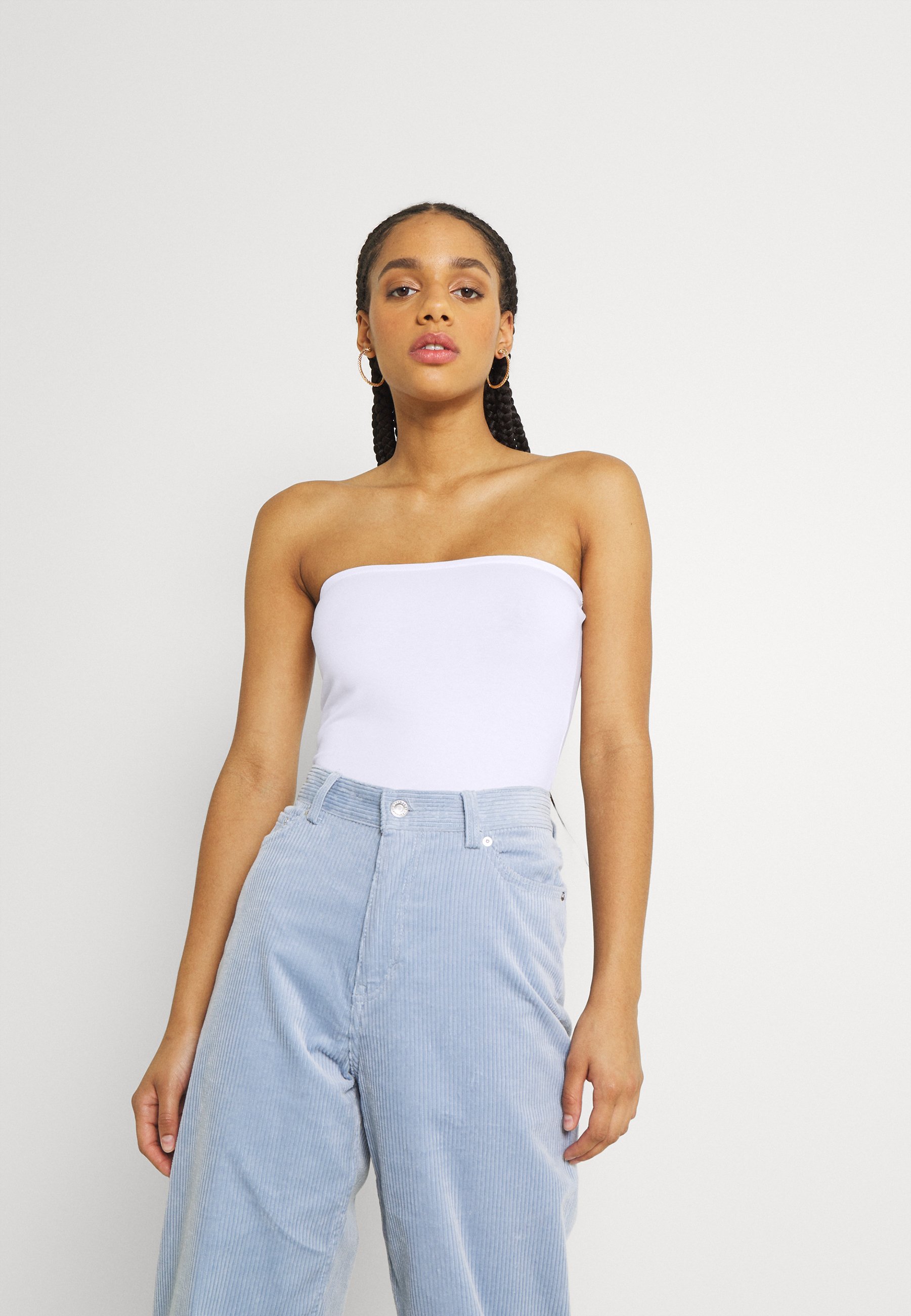 NA-KD BANDEAU CROP TOP 2 PACK - Viršus 