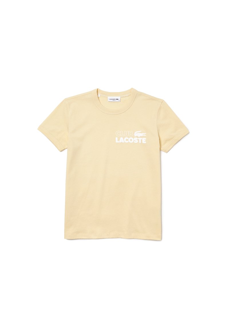 Lacoste T-shirt print geel