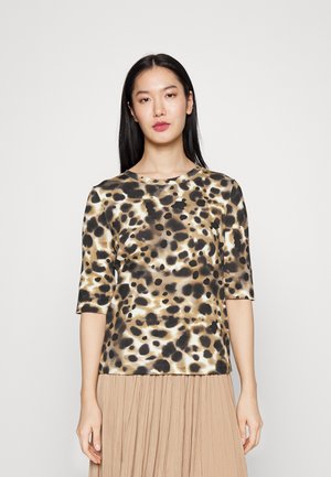 T-shirts med print - light coffee