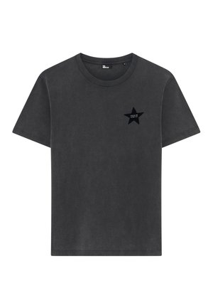Print T-shirt - black washed