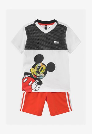 SET UNISEX - Sportovní kraťasy - white/black/vivid red