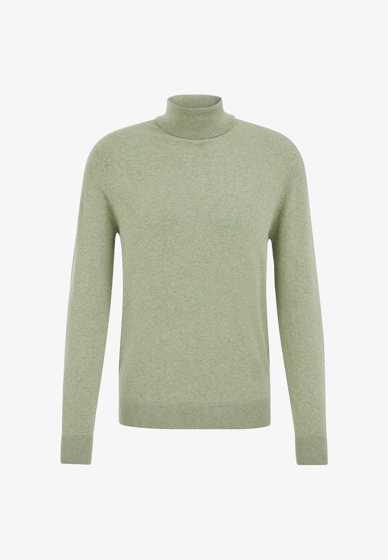 WE Fashion gebreide regular fit polo bruin WE Fashion gebreide regular fit polo bruin