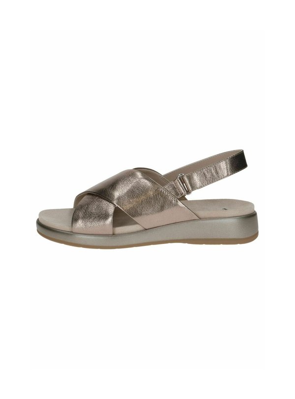 Riemensandalette - taupe metallic