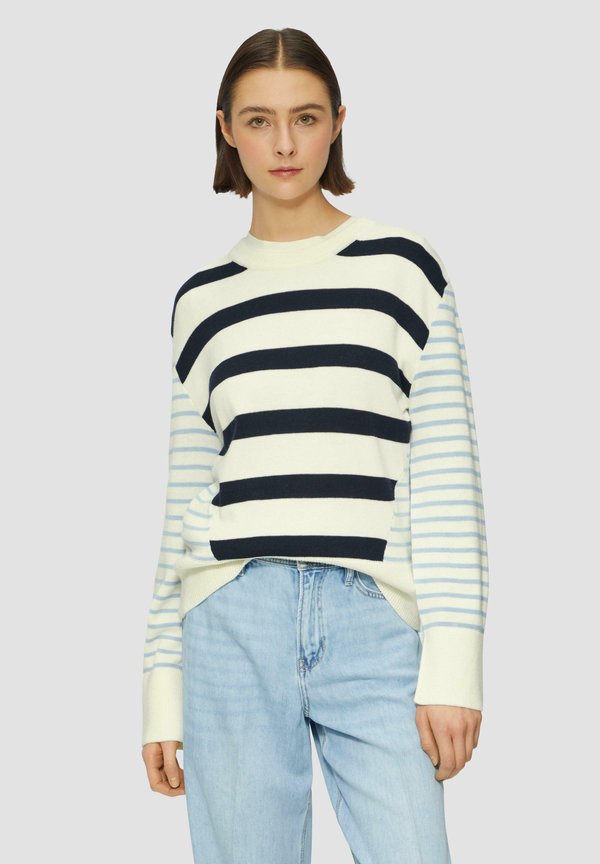 RUNDHALS - Strickpullover - creme