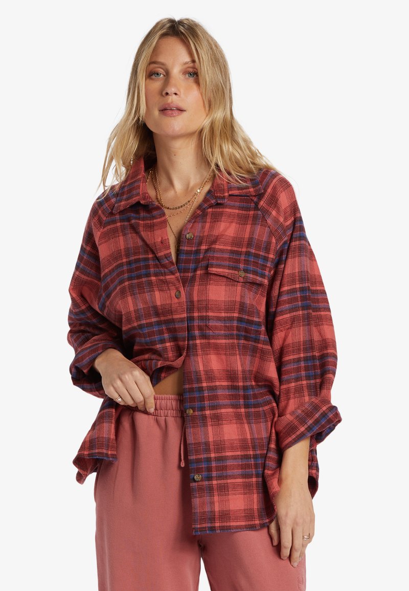 Billabong BEST TIME - LANGÄRMLIGES - Skjortebluser - red
