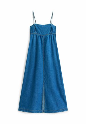 Tommy Jeans, CHAMBRAY SPAGHETTI STRAP - Vestito lungo - denim medium
