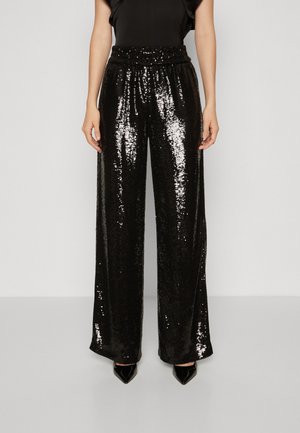 AllSaints CHARLI SEQUIN - Nohavice - black
