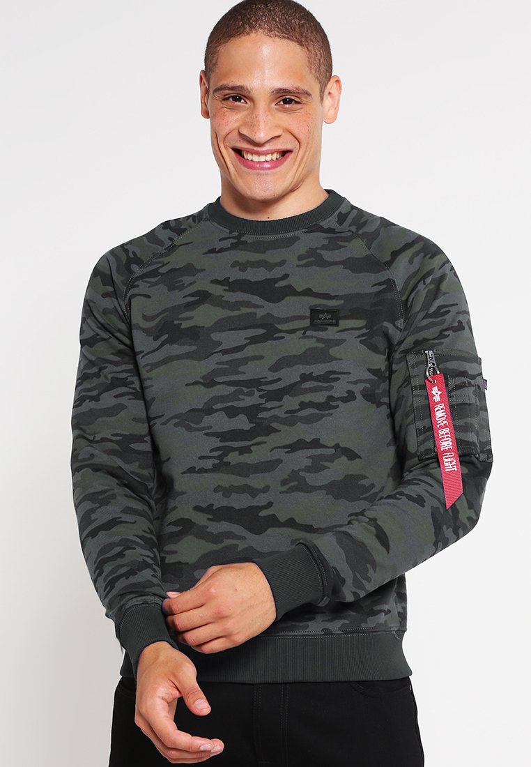 alpha industries x fit sweatshirt black