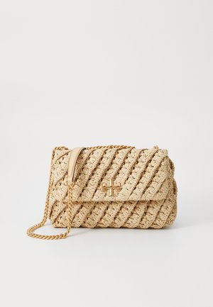 Tory Burch KIRA SMALL CONVERTIBLE SHOULDER BAG - Umhängetasche - natural