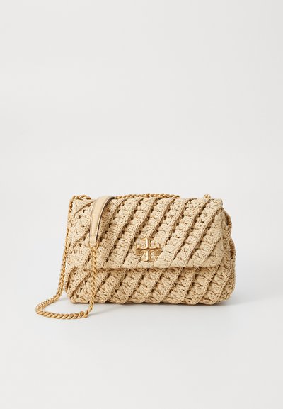 Tory Burch KIRA SMALL CONVERTIBLE SHOULDER BAG - Umhängetasche - natural
