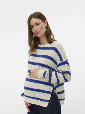 MLNOA VITA - Pullover - birch stripe/mazarine blue