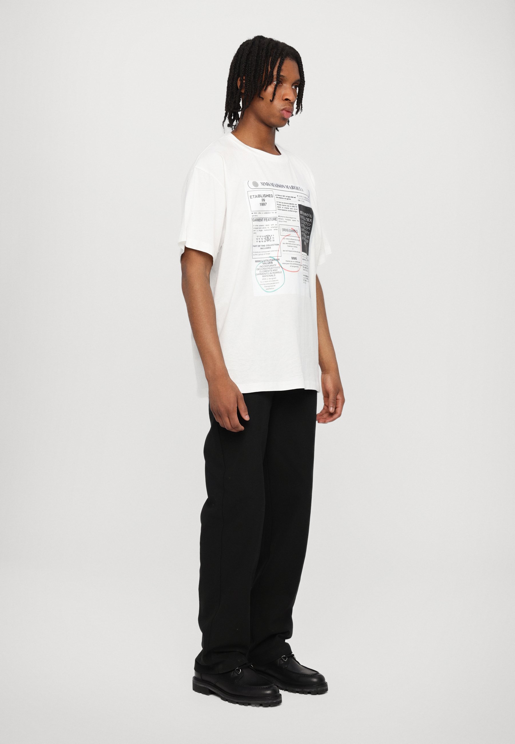 MM6 Maison Margiela - T-shirt z nadrukiem/mleczny - Zalando.pl