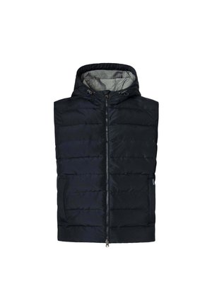 Façonnable QUILTED HOOD - Bodywarmer - marine blue