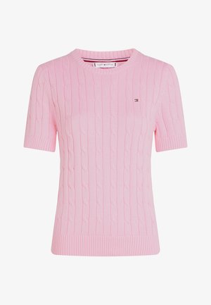 Tommy Hilfiger, CABLE - Osnovna majica kratkih rukava - classic pink