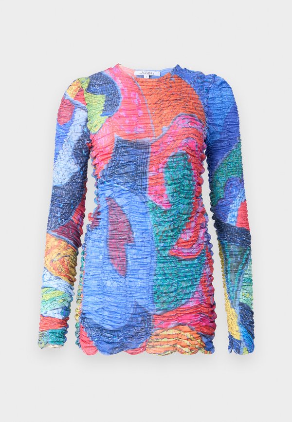 MOZAIC BIRDS DRAPED LONGSLEEVE - Day dress4