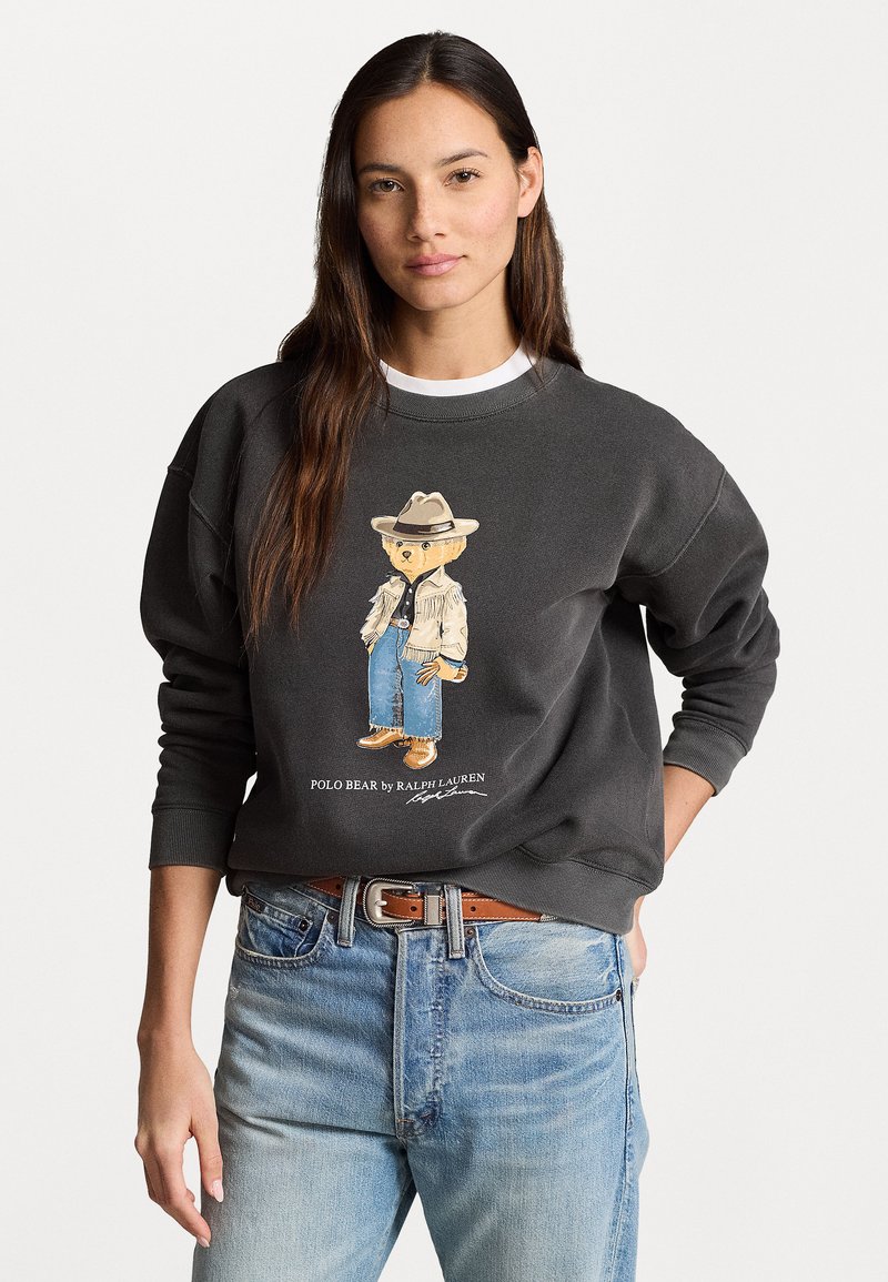 Polo Ralph Lauren - POLO BEAR FLEECE CREWNECK - Sweatshirt - pebble black, Vergrößern