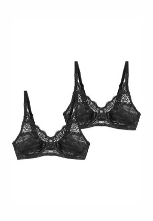 2-PACK AMOURETTE  - Reggiseno a triangolo - black