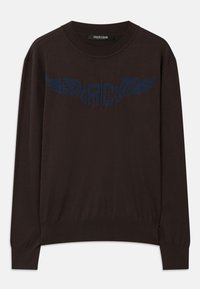 LOGO KNIT CREWNECK SWEATER - Džemper - chocolate