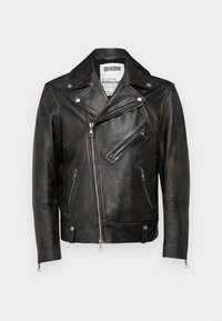 PLAZO - Lederjacke - brown