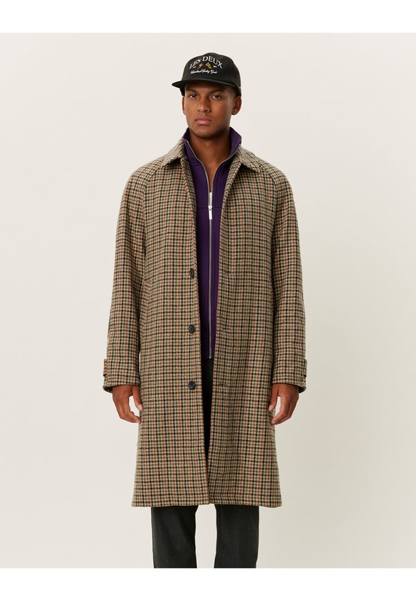 MICHAEL HOUNDSTOOTH COAT  - Trenchcoat - sand