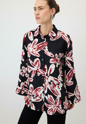 WIDE CUFF PRINTED  - Button-down blouse - black