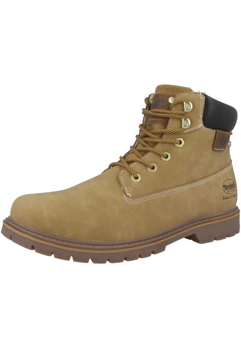 Dockers by Gerli Botines con cordones golden - Zalando.es