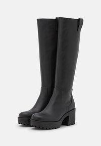 Monki Botas con plataforma - black