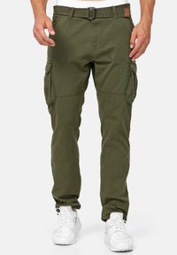 INDICODE JEANS - WILLIAM - Cargobukser - green Miniaturebillede 1