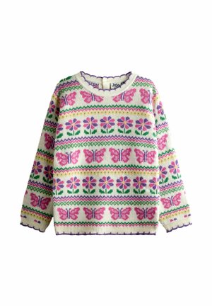 REGULAR FIT - INTARSIA CREW NECK - Trui - purple