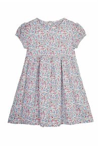 JoJo Maman Bébé STRAWBERRY DITSY FLORAL PUFF SLEEVE  REGULAR FIT - Rochie din jerseu - pink summer ditsy