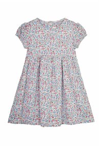 JoJo Maman Bébé - STRAWBERRY DITSY FLORAL PUFF SLEEVE  REGULAR FIT - Jerseyjurk - pink summer ditsy Miniatuurafbeelding 1