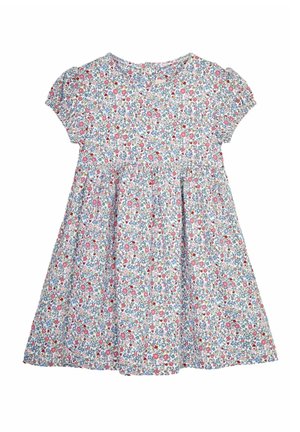 JoJo Maman Bébé STRAWBERRY DITSY FLORAL PUFF SLEEVE  REGULAR FIT - Jerseykleid - pink summer ditsy